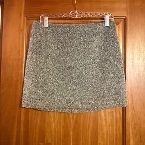 H&M Textured Black and White Mini Skirt